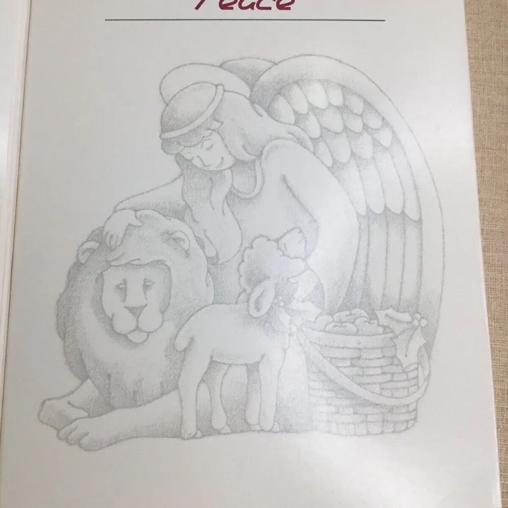 NEW Vintage 1993 Longaberger Pottery Angel Series Cookie Mold Peace 5